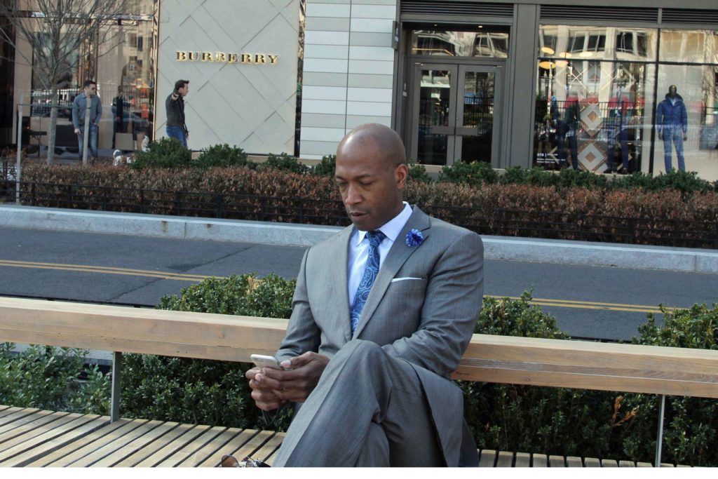 Sitting in front of retail at CityCenter DC