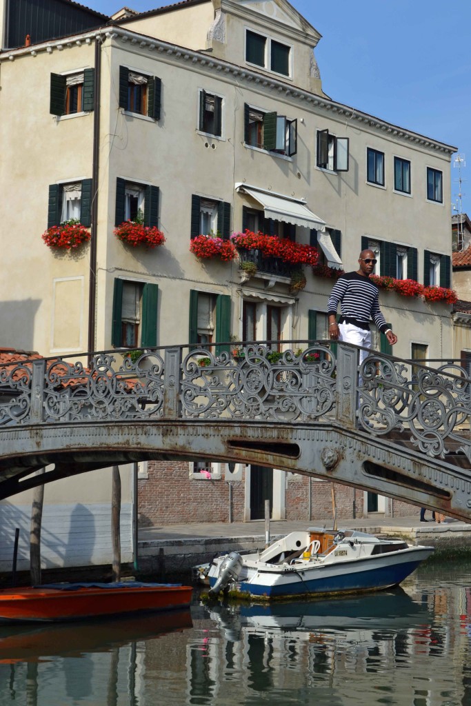 Venice as backdrop