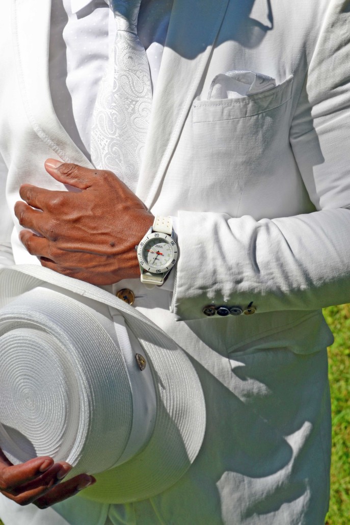 Dîner en Blanc close up details