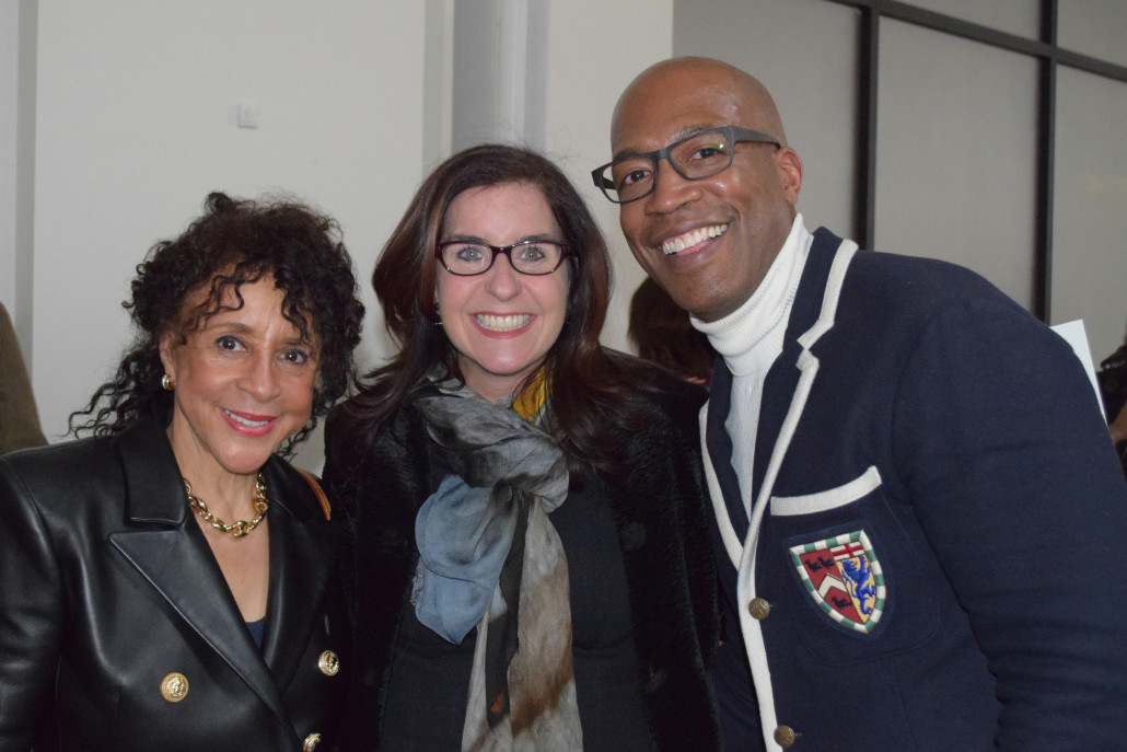 Sheila Johnson, Suzy Jacobs and The DCFashion Fool at Brett Johnson's 2016 A/W presentation