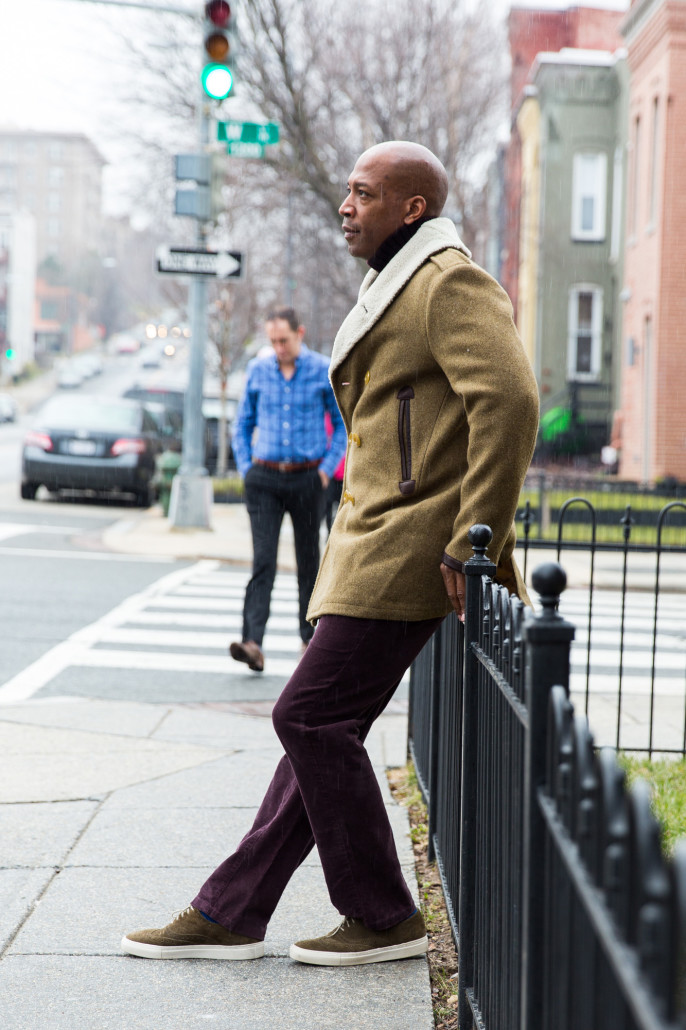 DCFashion Fool taking a moment to relax in his Gant Spectator coat