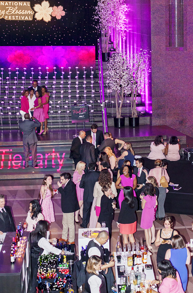 Pink Tie Party Crowd