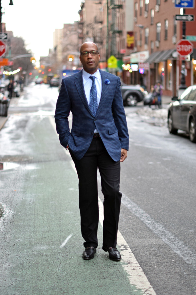 Striking a pose during NYFWM