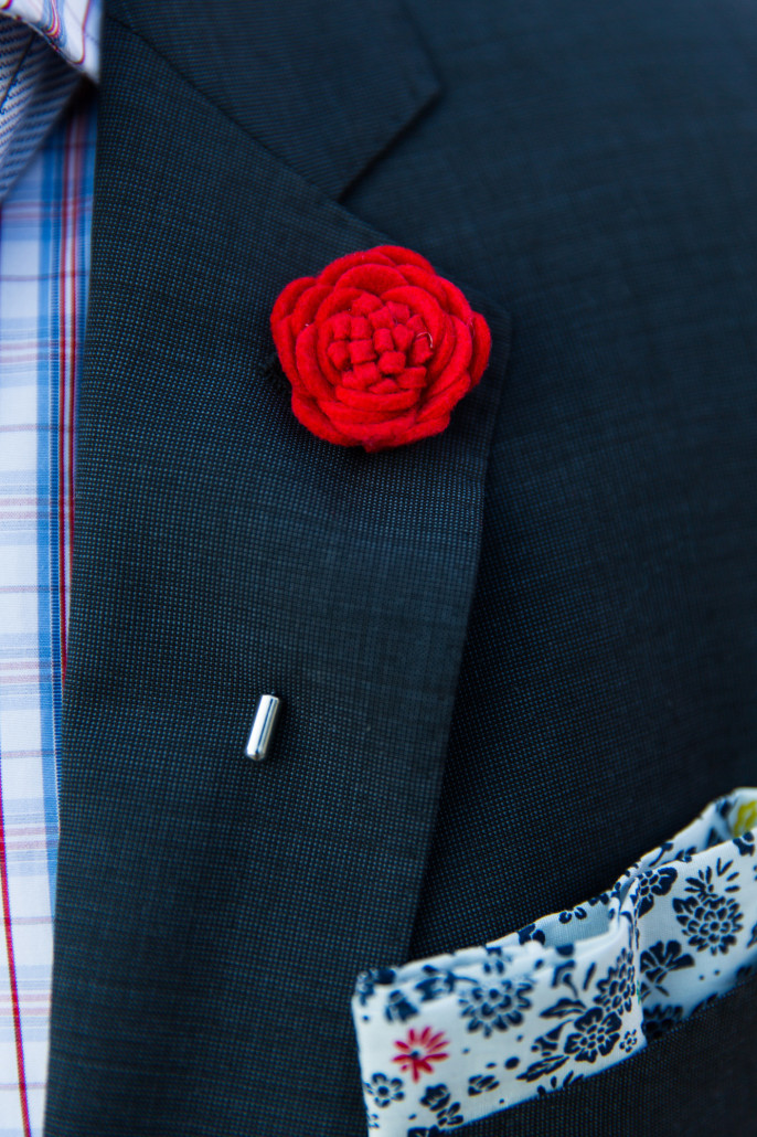 Lapel flower suit accessories