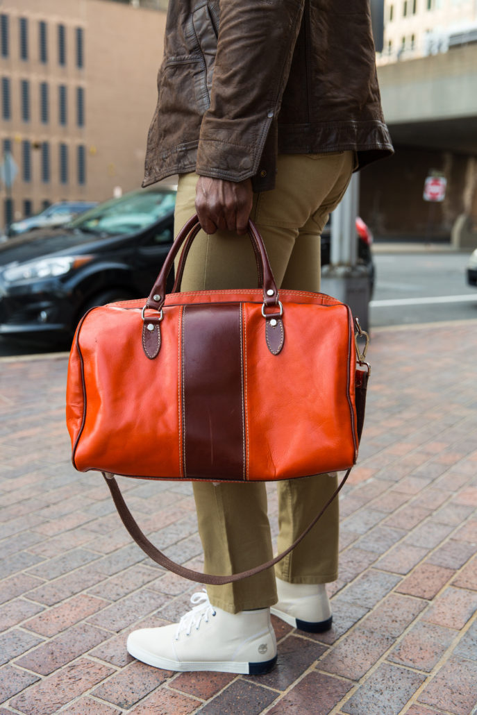 man bag; casual travel fashion