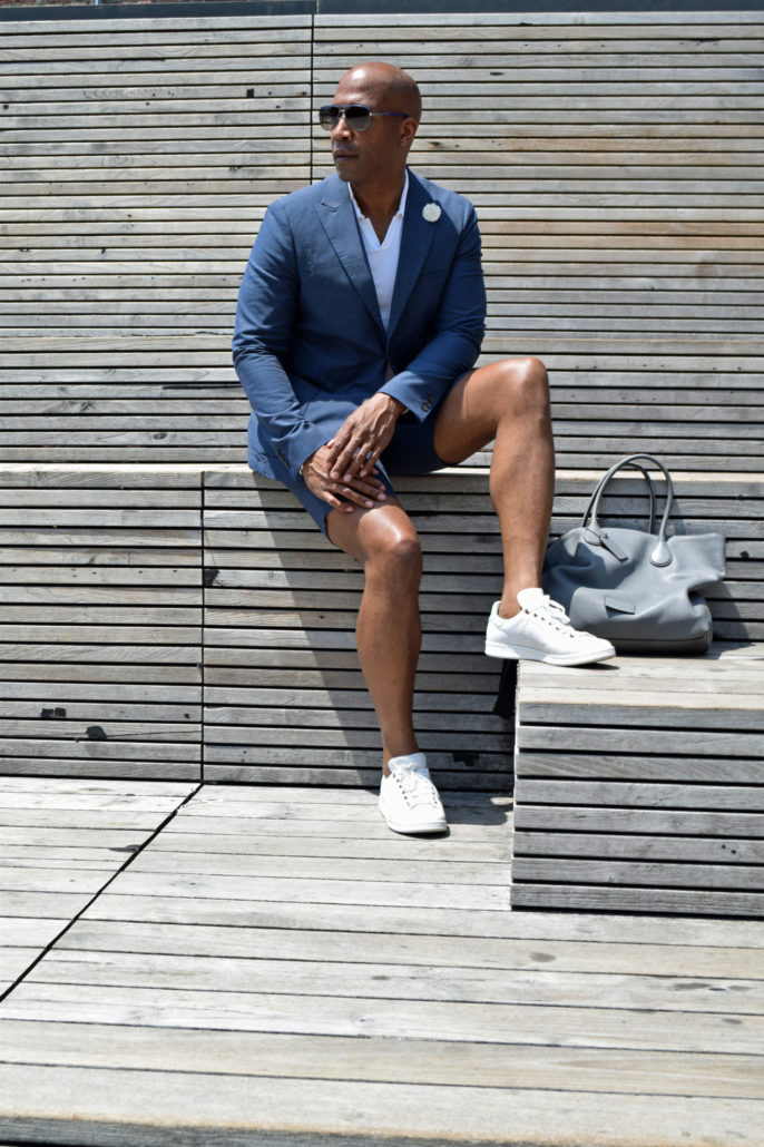 NYFWM suit with shorts -5