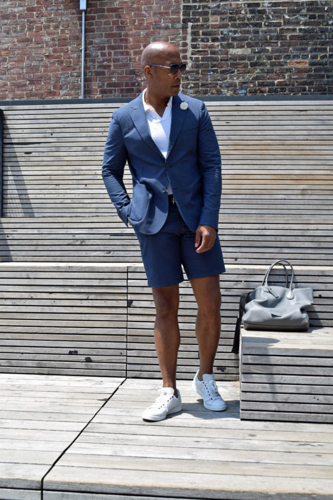 NYFWM suit with shorts -7