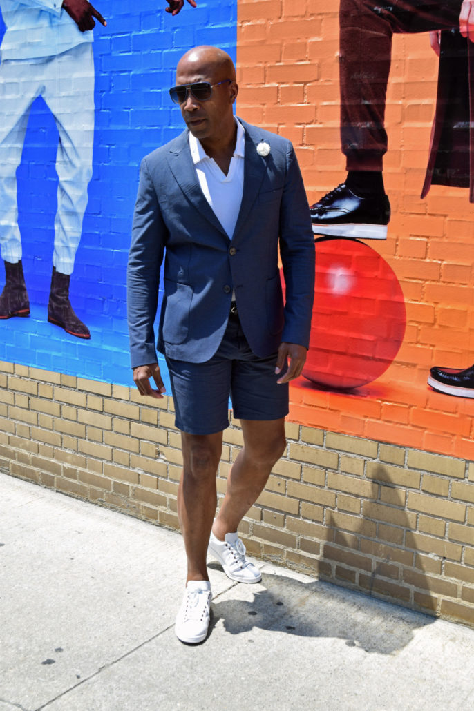 NYFWM suit with shorts -8