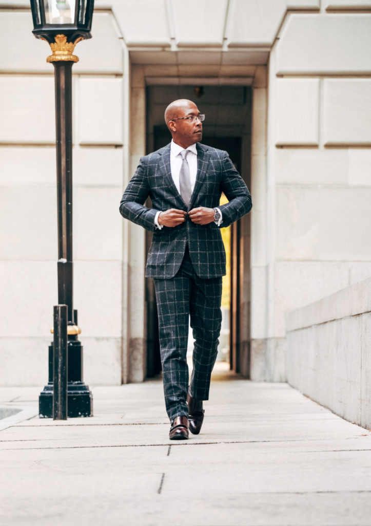 A bold suit - Windowpane