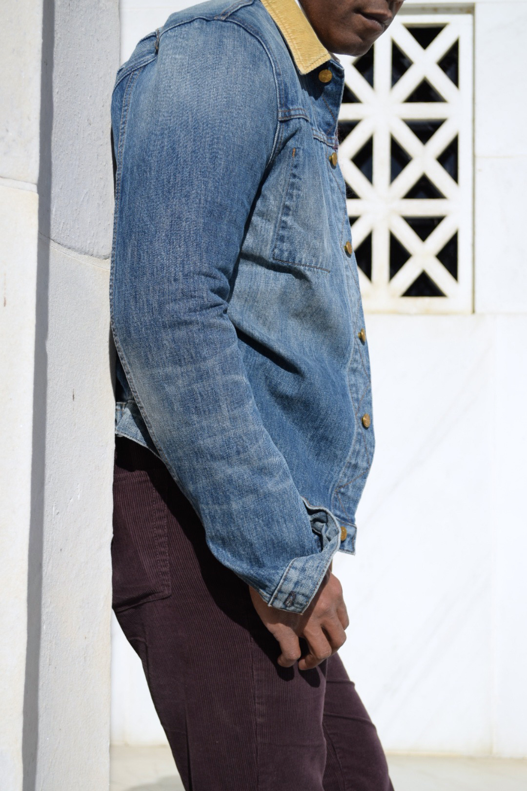 Denim and Corduroy details