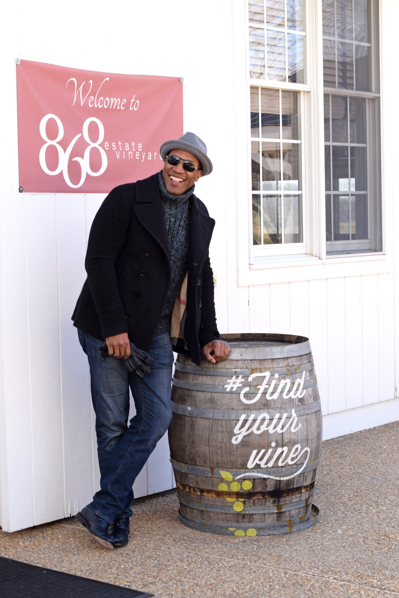 Classic style in wine country - smiling at 868 winery