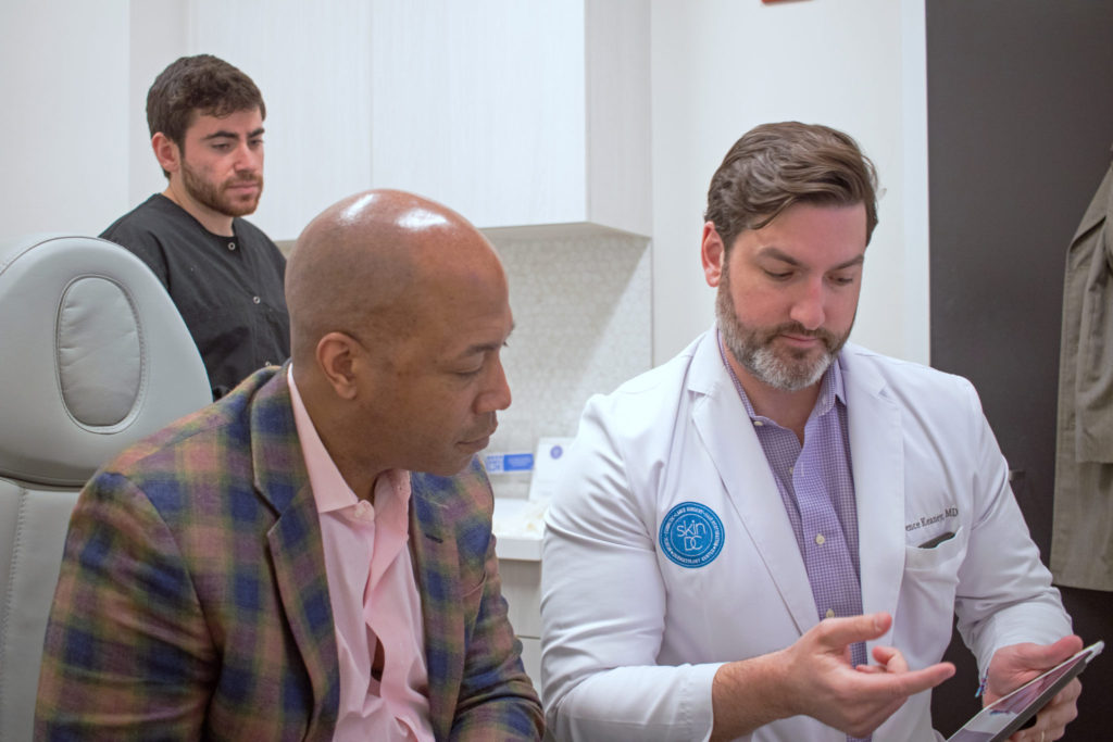 non-surgical male cosmetic treatments consultation