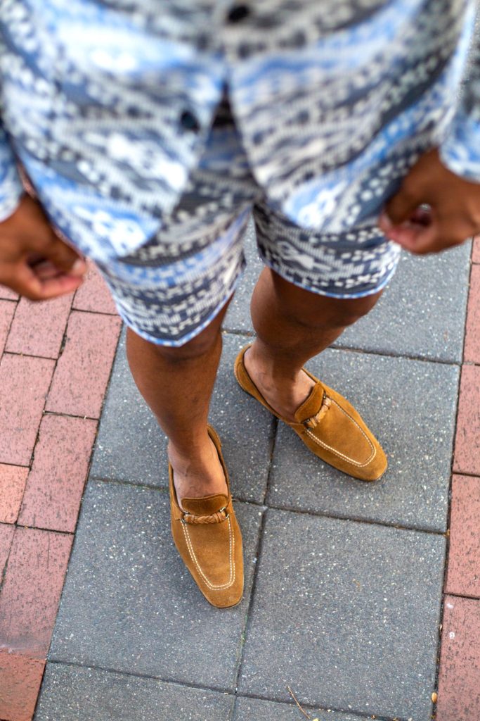 Paisley and Gray Short Suit