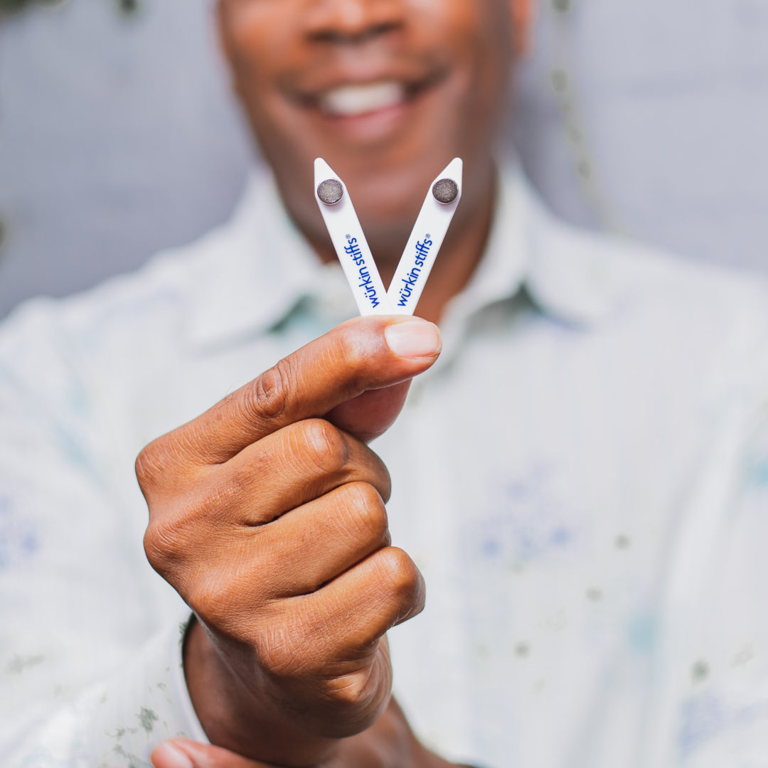 Wurkin Stiffs Magnetic Collar Stays come with tiny magnets to not