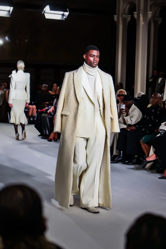 Sergio Hudson NYFW Fall Winter 2026 men's cream look