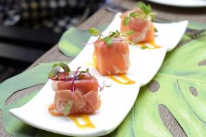 Local Proscuitto Wrapped Summer Melon - Brunch in the Yard